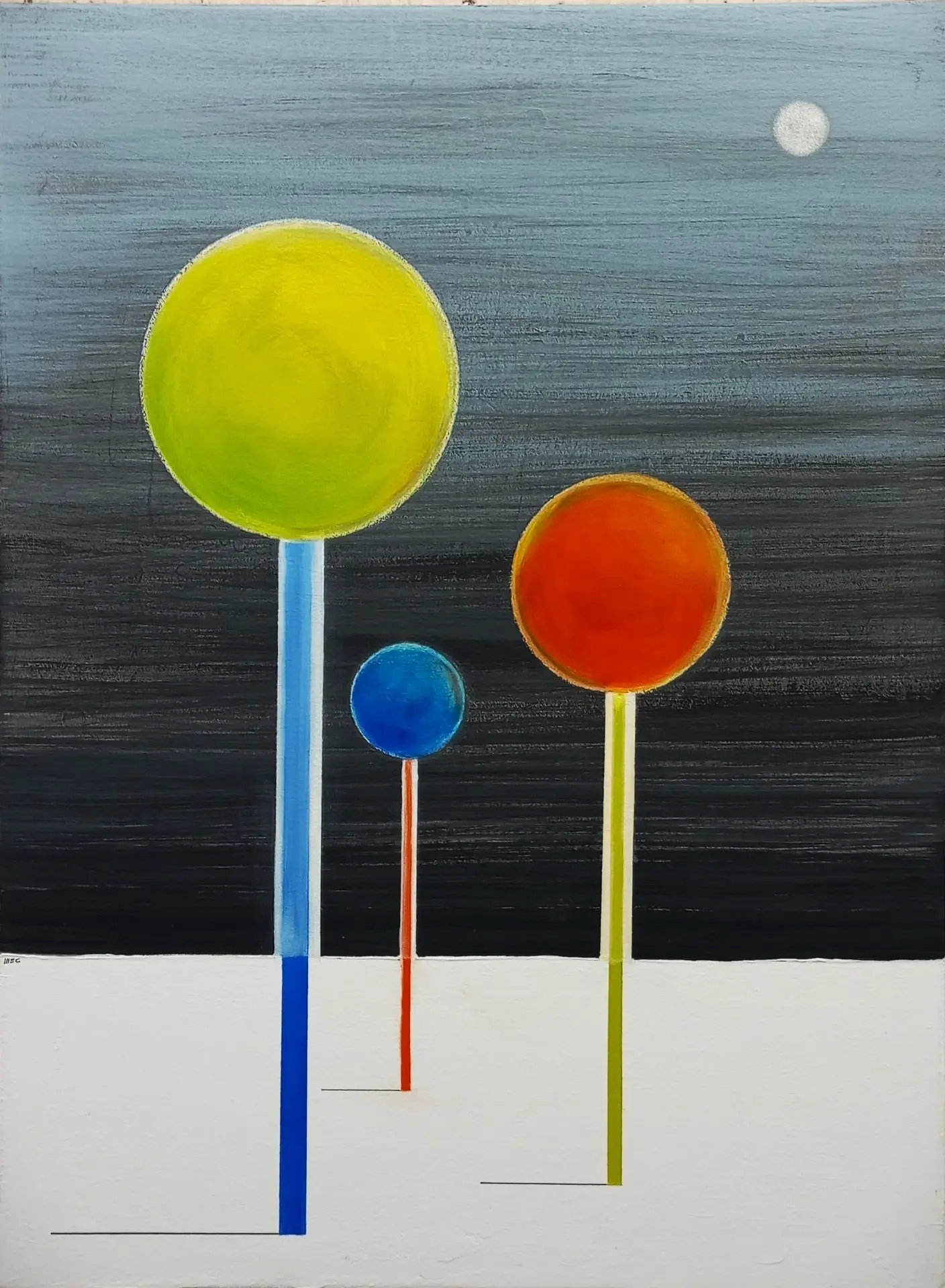 peinture mixte sur toile